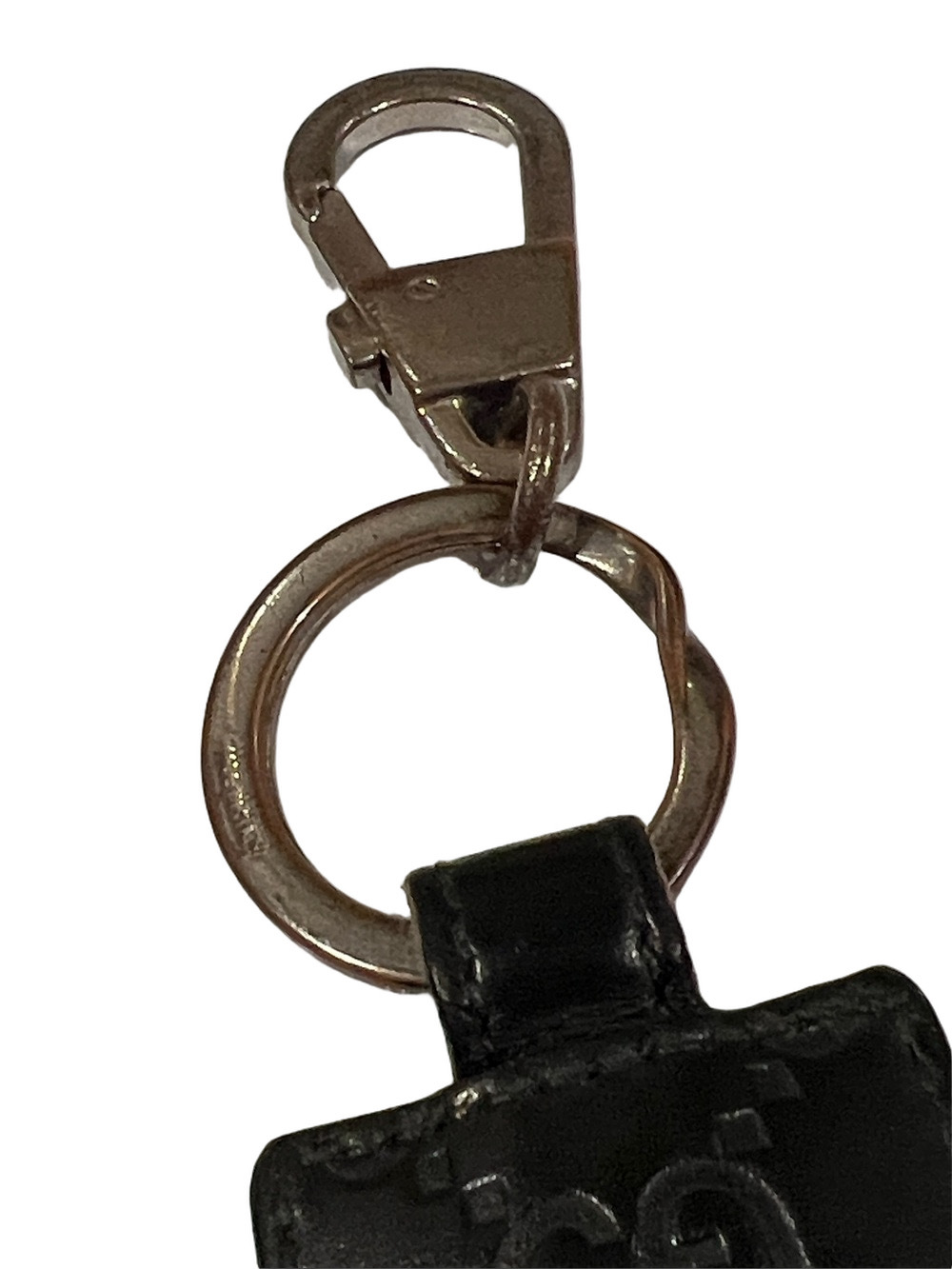 Gucci Black Leather Key Holder with Silver Clip - Picture 8 of 8